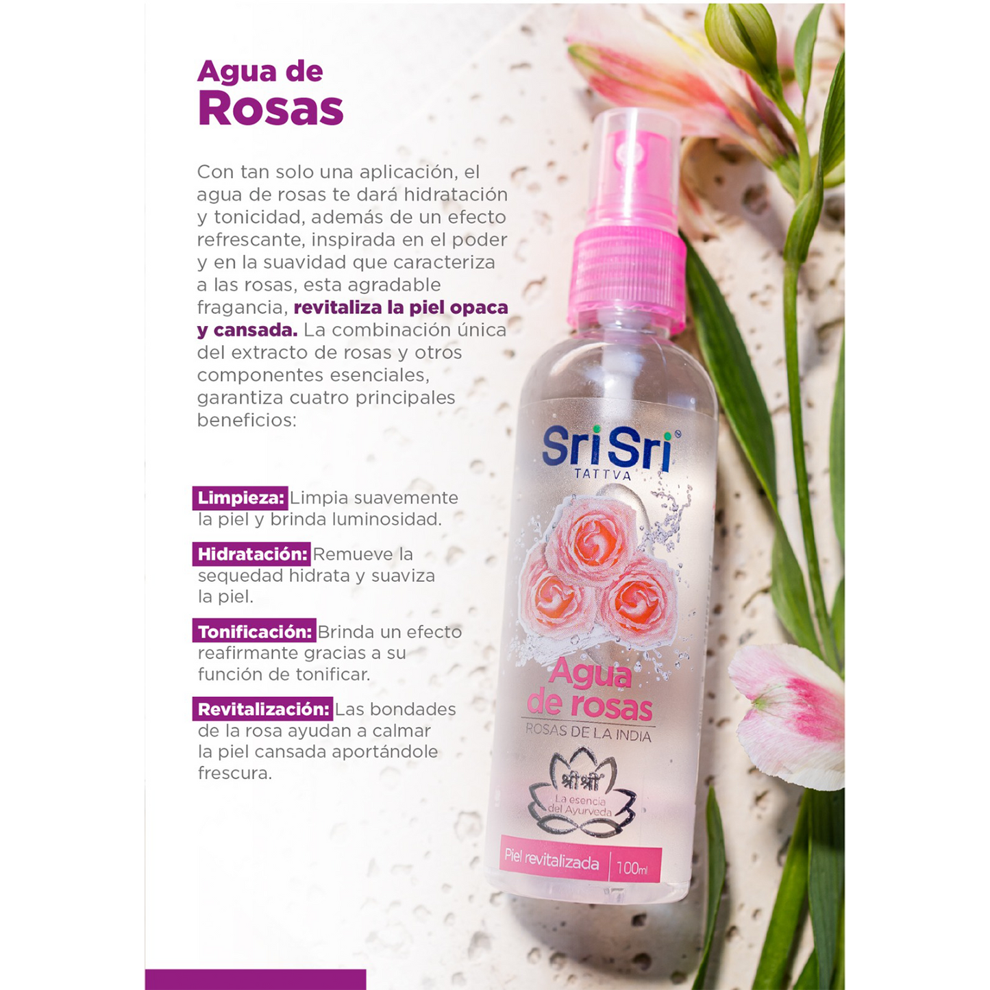 Agua de Rosas - Sri Sri Tattva