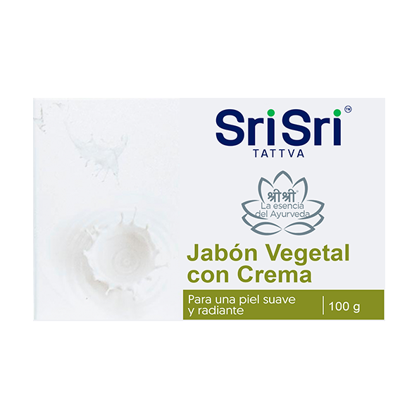 Jabón ayurvédico corporal con crema de leche