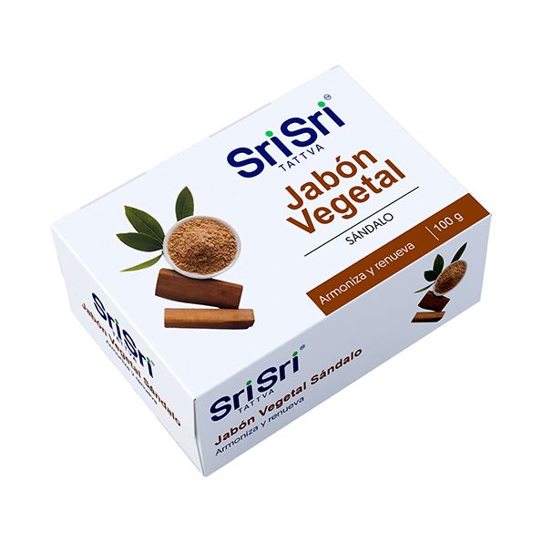 Jabón ayurvédico vegetal sándalo